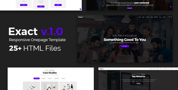 Exact Multi-Purpose Responsive One Page Template