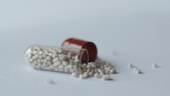 Rotating Pill on White