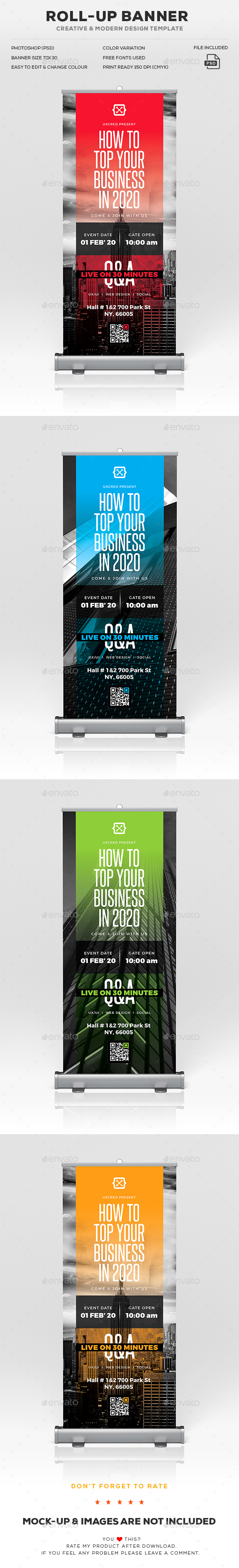Roll-Up Banner - Signage Print Templates