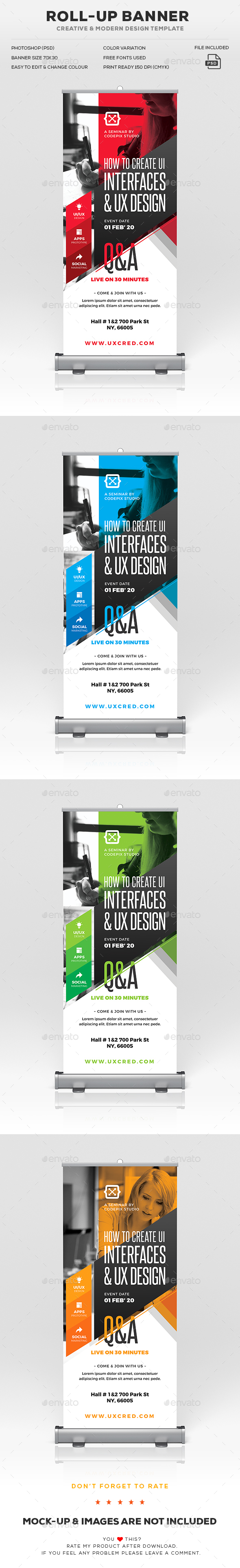 Roll-Up Banner - Signage Print Templates