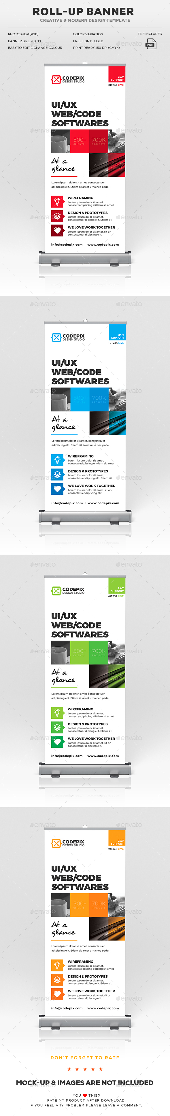 Roll-Up Banner - Signage Print Templates