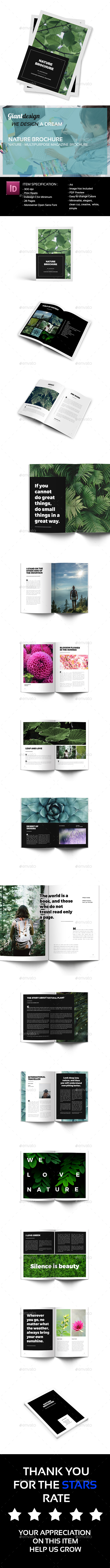 Nature - Multipurpose Magazine Brochure - Magazines Print Templates