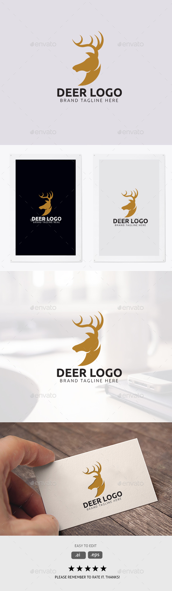 Deer Logo - Animals Logo Templates