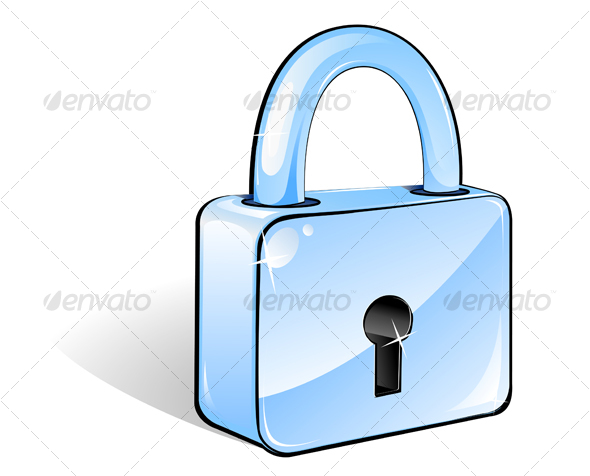 Glossy lock - Decorative Vectors