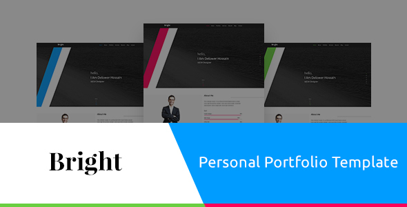 Bright Personal Portfolio - ThemeForest 20259855