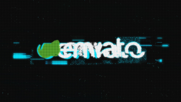 Digital Distortion Glitch Logo