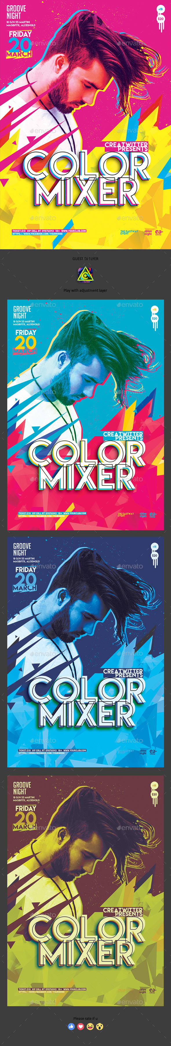 Color Party Flyer - Clubs & Parties Events