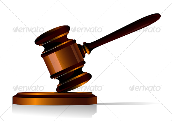 Gavel symbol - Objects Vectors