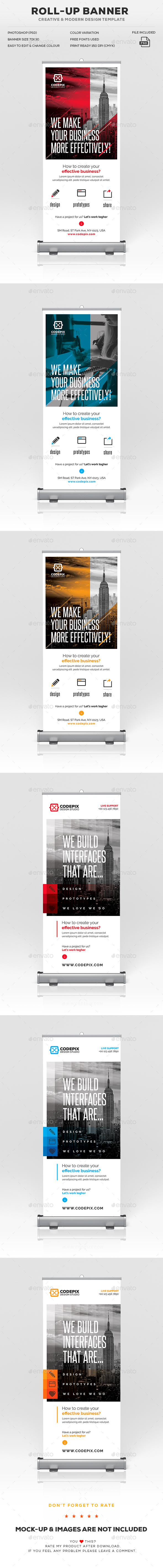Roll-Up Banner - Signage Print Templates