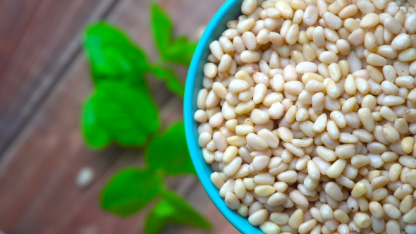 Pine Nuts in a Bowl