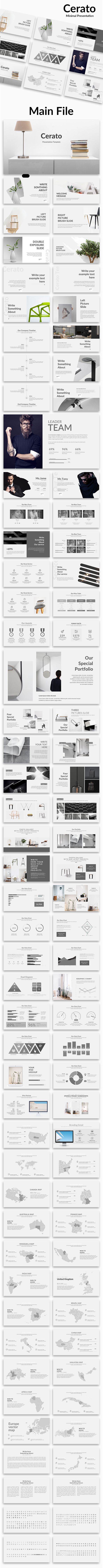 Cerato Minimal Google Slide Template - Google Slides Presentation Templates
