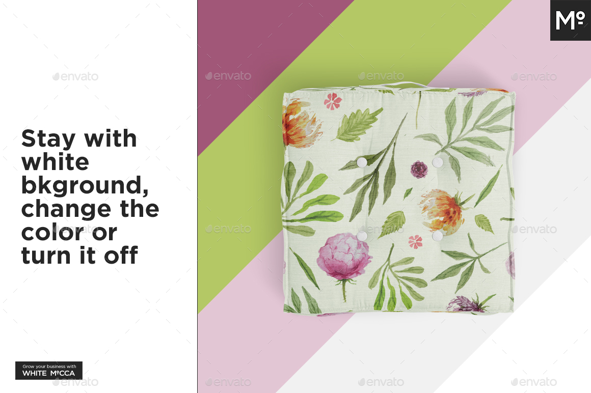 Box Cushions Mockup by Mocca2Go GraphicRiver