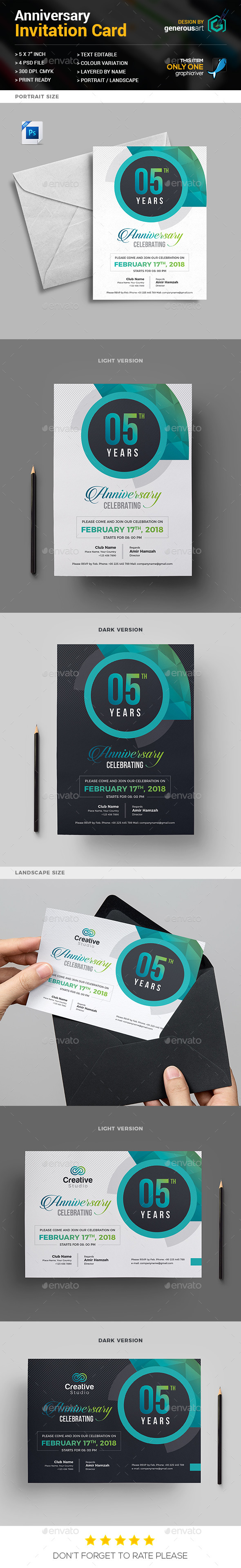 Anniversary Invitation - Anniversary Greeting Cards