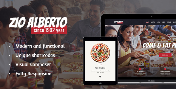 Zio Alberto | Restaurant / Cafe / Bistro Theme