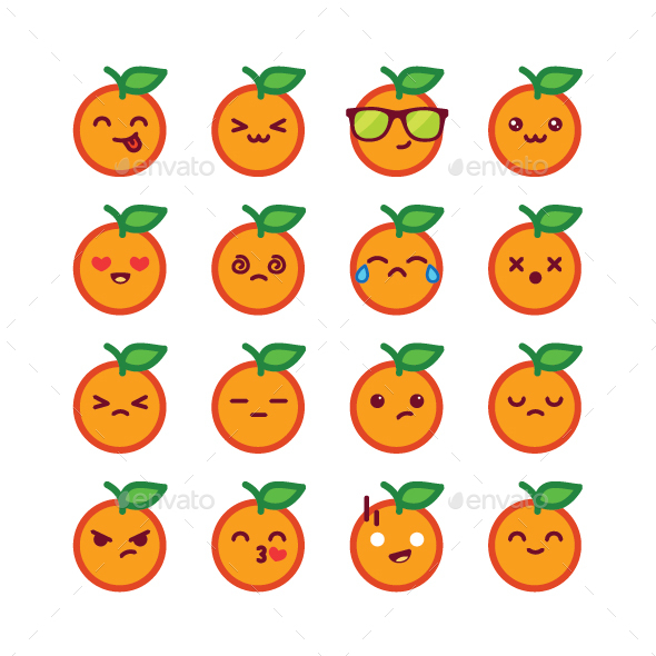 Orange Emoticon - Miscellaneous Characters