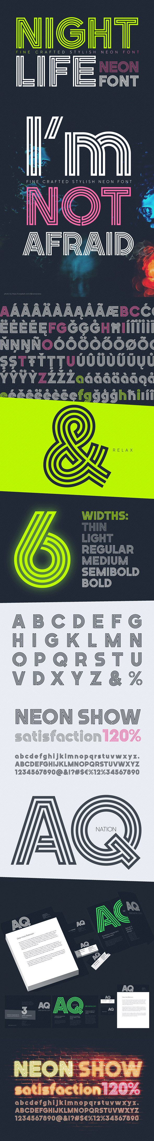 Nightlife Decorative Neon Font - Decorative Fonts