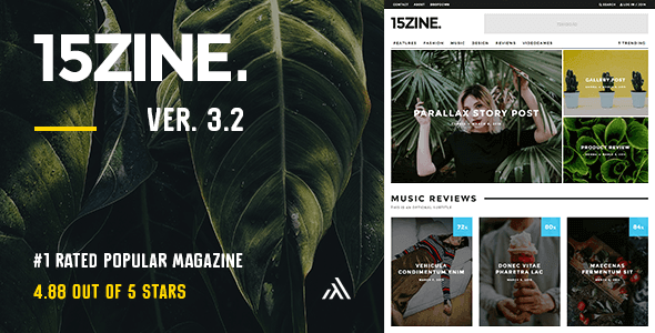 15Zine - HD Magazine / Newspaper WordPress Theme - News / Editorial Blog / Magazine