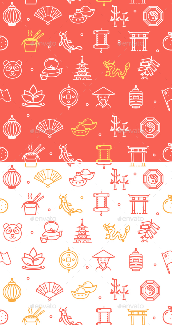 Symbol of China Pattern Background - Patterns Decorative