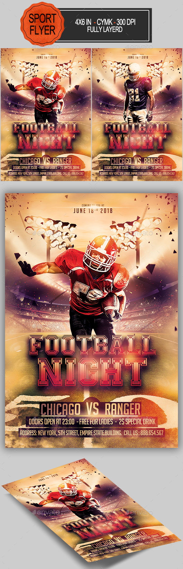 GraphicRiver Football Flyer 20264651