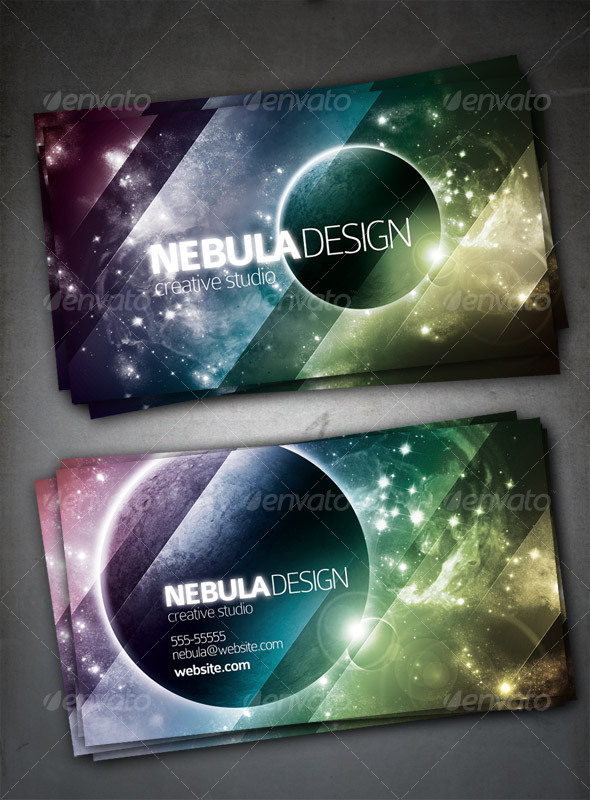 Nebula Design Card - Creative Business Cards