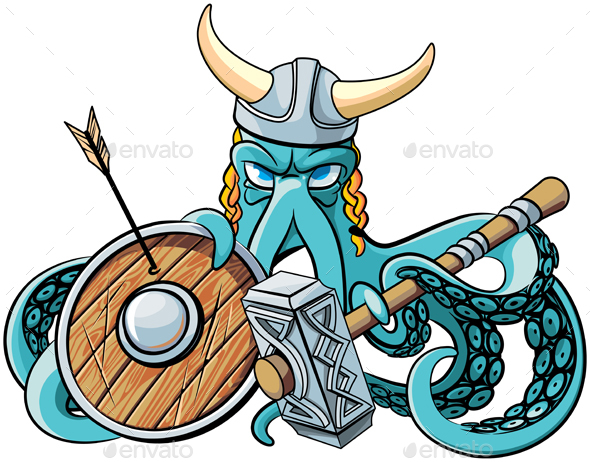 Octopus the Viking - Monsters Characters