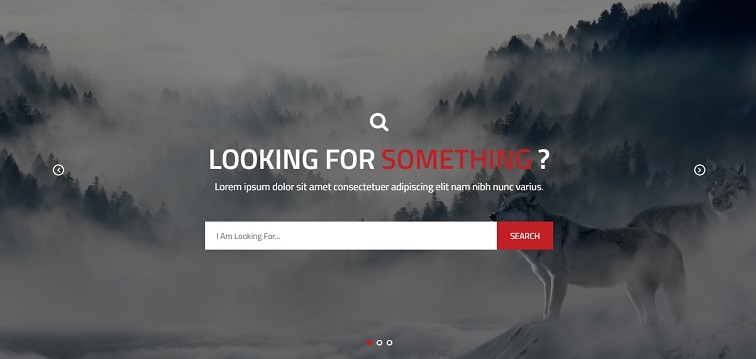 bootstrap carousel with search form