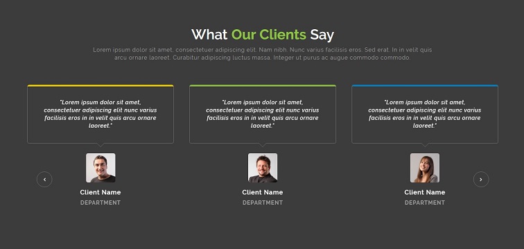 bootstrap testimonial box