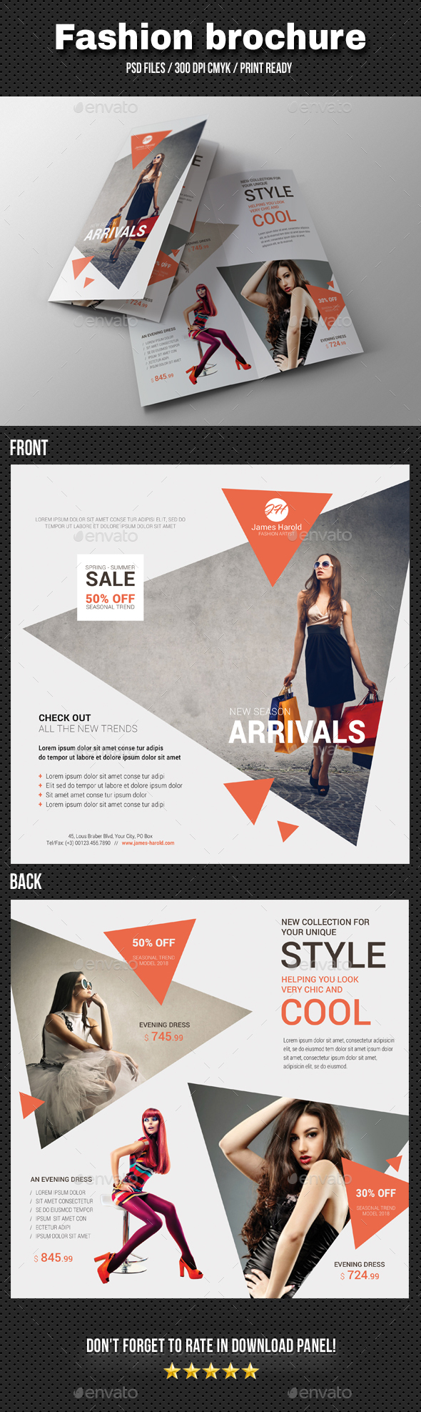 Fashion Bi-Fold Brochure 04 - Catalogs Brochures