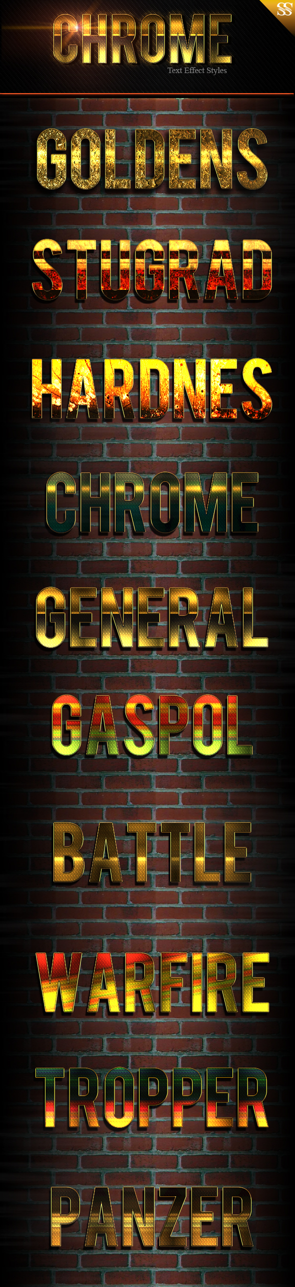 New Text Effect Styles - Text Effects Styles