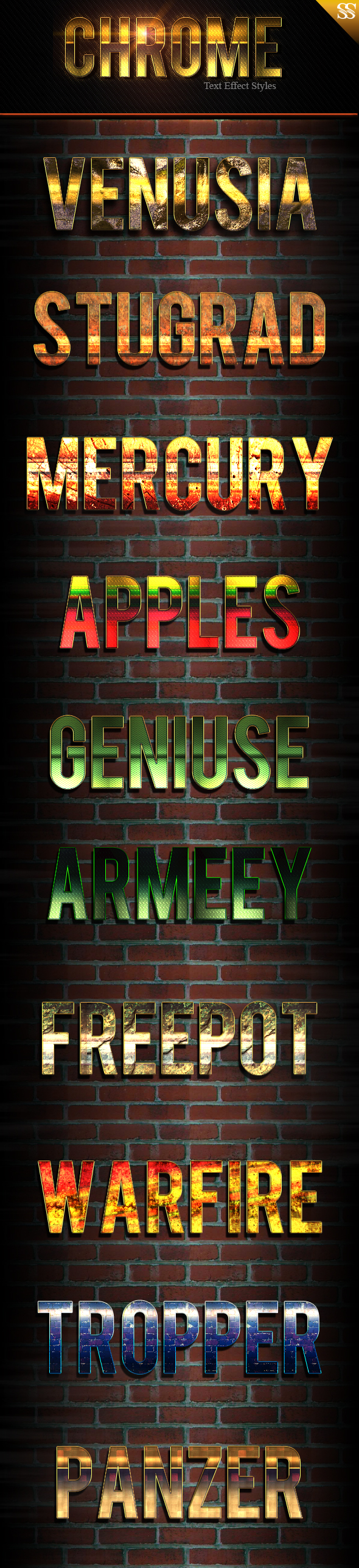 New Text Effect Styles vol 2 - Text Effects Styles
