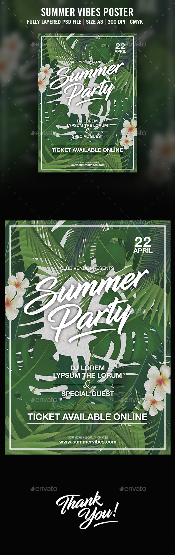 Summer Party Poster - Events Flyers
