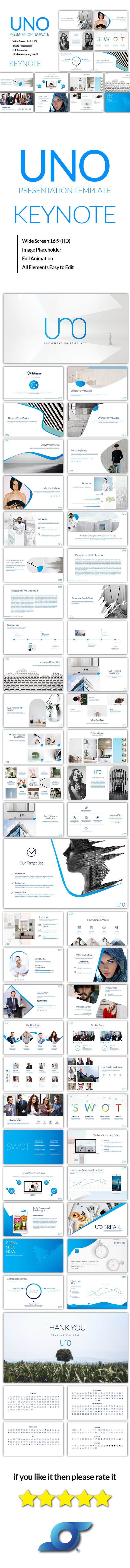Uno Keynote Template - Keynote Templates Presentation Templates