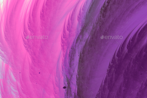 pink haze feather fractal background.  Fractal artwork for creative design. - Stock Photo - Images