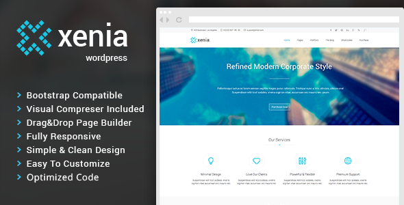 Xenia - Refined WordPress Corporate Theme - Corporate WordPress