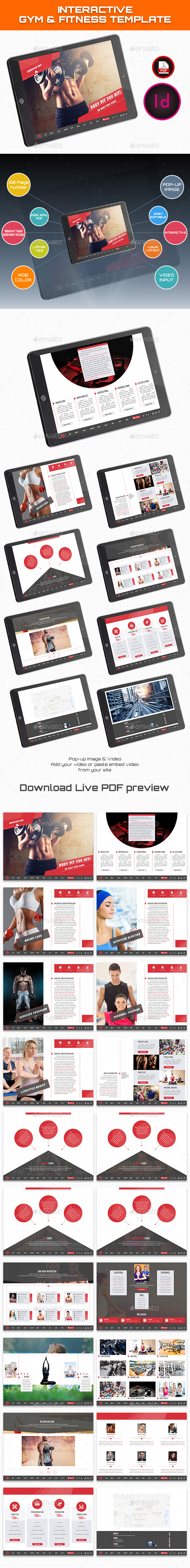 Interactive Gym Fitness Health Template - ePublishing