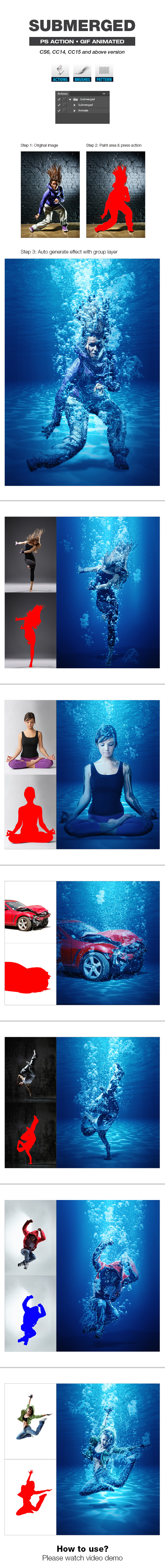 Submerged - Photo Effects Actions