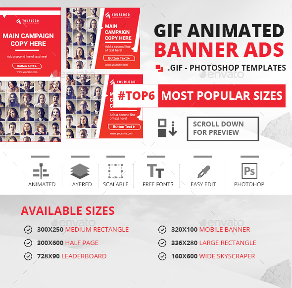 GIF - Animated Banner Ads - Banners & Ads Web Elements