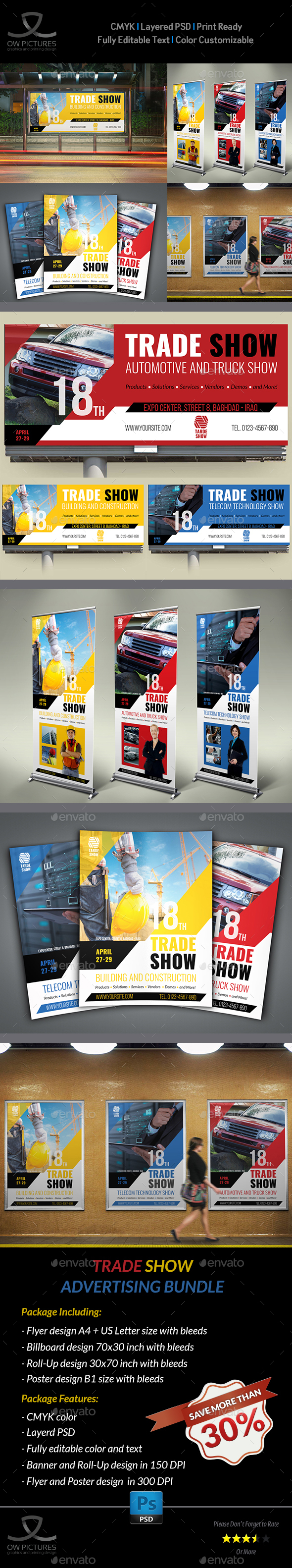 Trade Show Advertising Bundle - Signage Print Templates