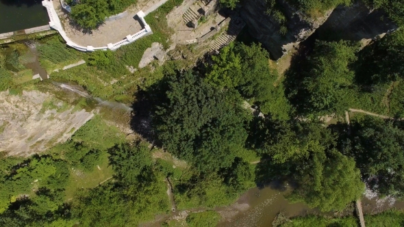 Historic Town on a Rocky Headland in Ukraine alt