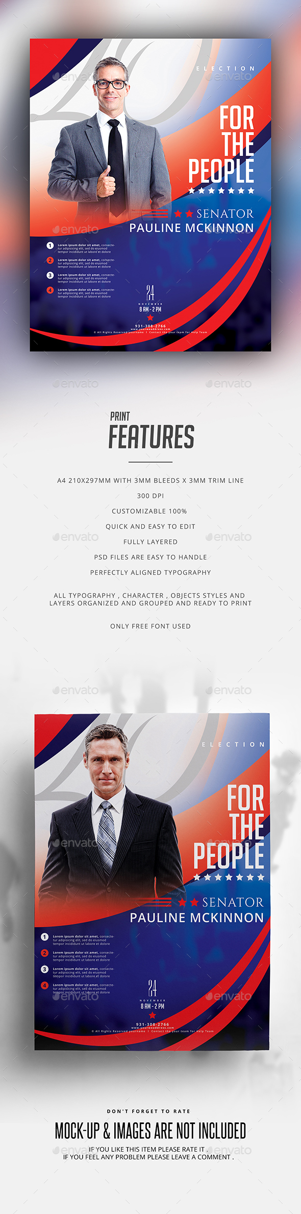 Election Flyer Template - Concerts Events