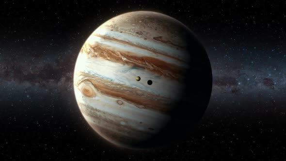 Approaching the Gas Giant Jupiter and its Moon Io