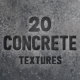 20 Concrete Backgrounds / Textures