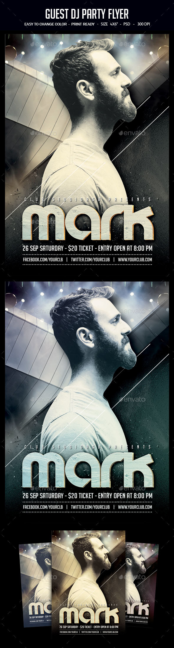 Guest Dj Party Flyer - Clubs & Parties Events