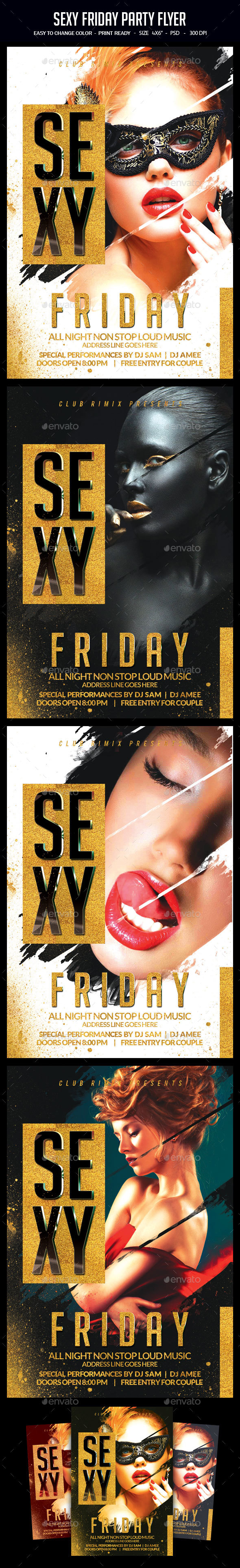 Sexy Friday Party Flyer - Clubs & Parties Events