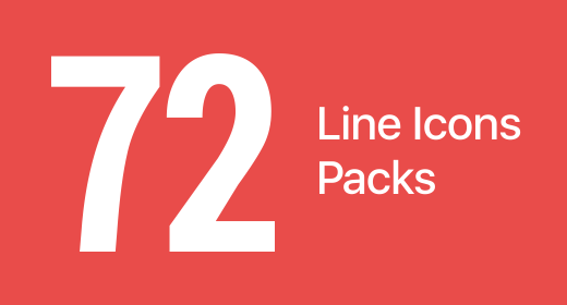 Finance, Document, Food and Beauty Outline Icons Sets  (72 icons)