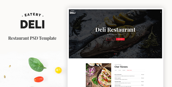ThemeForest Deli Restaurant Restaurant PSD Template 20274558 ThemeForest Deli Restaurant Restaurant PSD Template 20274558