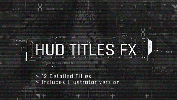 HUD Titles FX - VideoHive 20177970