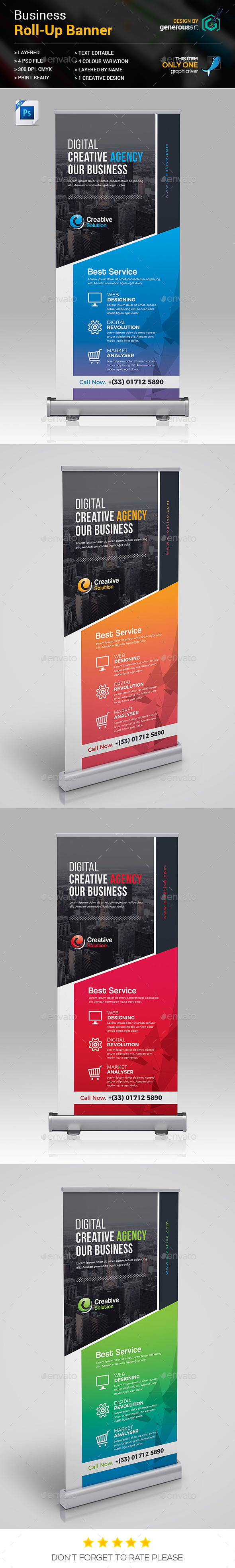 Roll-Up Banner - Signage Print Templates