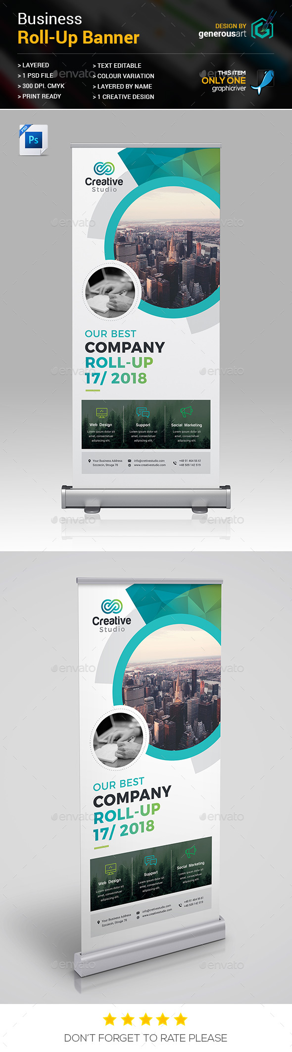Roll-up Banners - Signage Print Templates