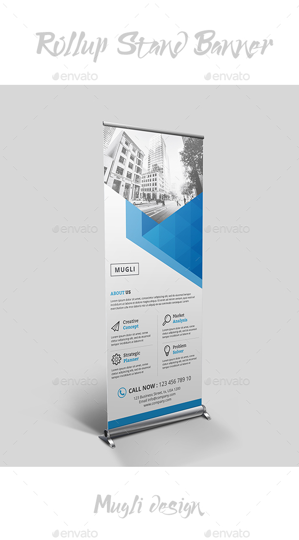 Rollup Stand Banner - Signage Print Templates